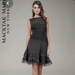 Tadashi Shoji Black Illusion Dress